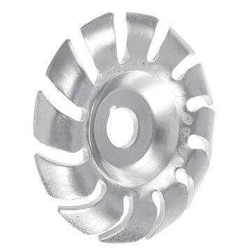 Drillpro 90mm 12 Teeth Wood Carving Disc 16mm Bore Grinder Shaping Disc Woodworking Shaping Knife An