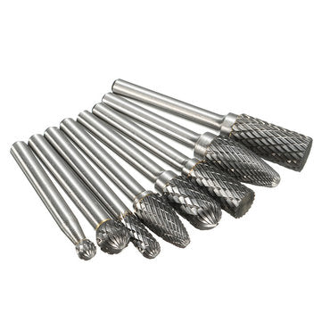 8pcs Carbide Rotary Burr Set 1/4 Inch Shank File Power Tool