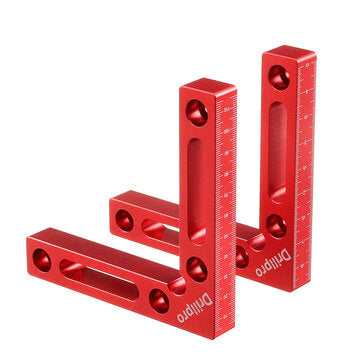 Drillpro DP-WD3 2Pcs Woodworking Precision Clamping Square L Shape Auxiliary Fixture Machinist Squar