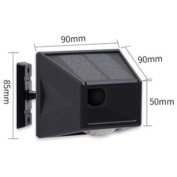 Solar Alarm Strobe Light Animal Repellent Flashing 8 LEDs Light Motion Sensor Security Alarm System