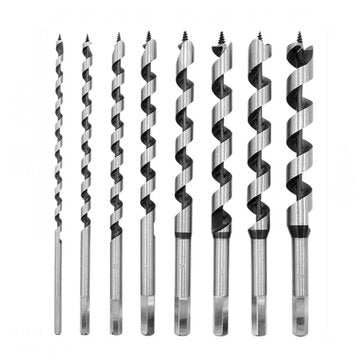 Drillpro 8Pcs 230mm Hexagonal Carbon Steel Auger Bit Set Wooden Case Machined  Woodworking Turret Dr