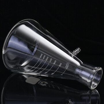 1000mL Filteration Buchner Funnel Kit Vacuum Suction Glass Flask Apparatus