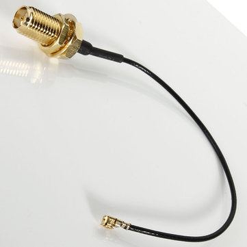3x DANIU 10cm PCI U.FL / IPX to RP-SMA Female Jack Pigtail Cable