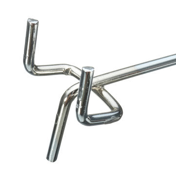 10Pcs Stainless Steel Wall Display Hooks for Coat Shop Slatwall Panel 10  150MM