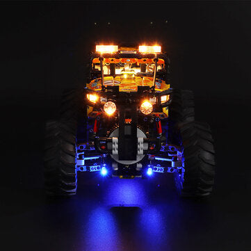 DIY LED Strip Light Kit ONLY For LEGO Technic 42099 4x4 For X-Treme Off-Roader Blue Chassis Car Bric