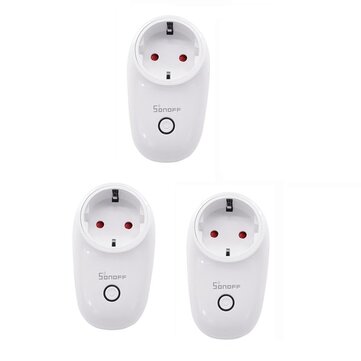 3pcs SONOFF S26 10A AC90V-250V Smart WIFI Socket DE Wireless Plug Power Sockets Smart Home Switch Wo