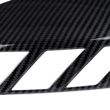 1 Pair Carbon Fiber Look Rear View Mirror Cap Cover Case Add on Side Mirror Car Modification For Aud