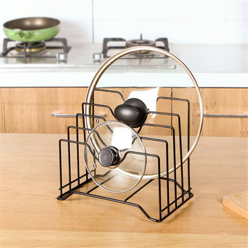 Kitchen Drain Basket Tool Storage Holder Cutting Chopping Board Rack Pot Lid Pan Cover