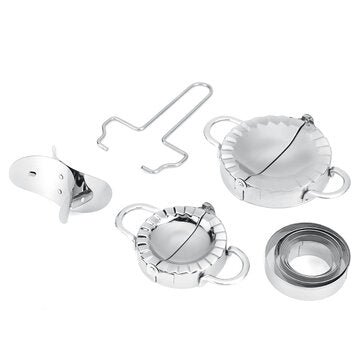 8Pcs Stainless Steel Dumpling Maker Dough Cutter Pie Ravioli Dumpling Mold for Kitchen Jiaozi Mold T