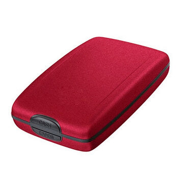 Metal RFID Card Holder Anti-Theft Hanging Credit Card Bag Metal Business Credit Car... (COLOR.: RED)