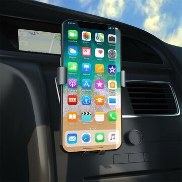 COOWOO T200 360 Degree Rotation Gravity Car Phone Holder from  (COLOR1: SILVER)