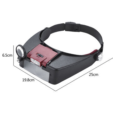 1.5X 3X 6.5X 8X LED Watch Maintenance Magnifying Glasses For Reading Optivisor Magnifying Glass Loup