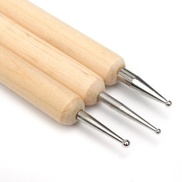 6Pcs Leather Craft Modelling Spoon Carving Stylus Tool Set