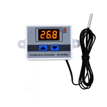XH-W3001 10A 12V 24V 220V AC Digital LED Temperature Controller for Incubator ... (TYPE: AC110-220V)