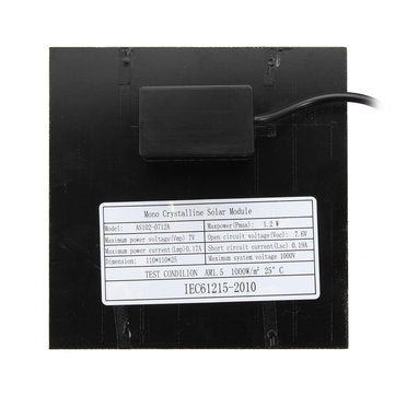 1.2W 7V Solar Powered Submersible Fountain Water Pump Panel Garden Pool Pond 160L/h