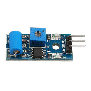 LM393 Mini Tilt Angle Sensor Module Tilt Sensing Probe Intelligent Car Accessories