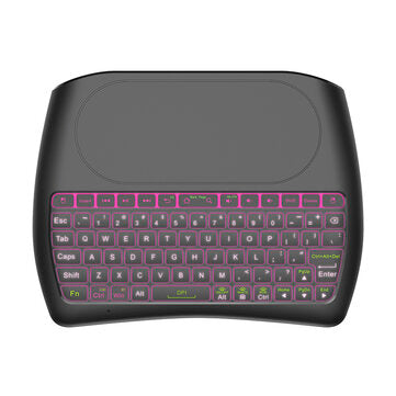 D8 USB 2.4G Wireless Mini Keyboard with 4.5 inch Touchpad Air Mouse Remote 7 Color Backlight Smart R