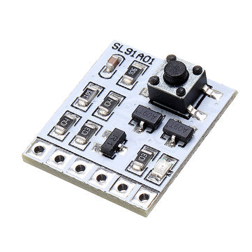 SL91A01 DC 2-18V 2A Self-locking Electronic Switch Bistable Board Button Trigger LED Relay Key Solen