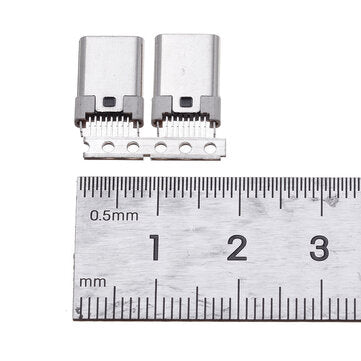 10PCS TYPE C 3.1 16P Splint Vertical In-Line Male Adapter Special Connector