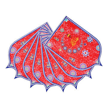 8Pcs Ramadan Mubarak Arabic Bunting Islamic Celebration Banner Flag Decorations