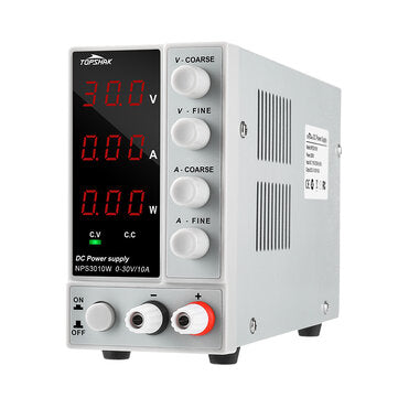 Topshak NPS3010W 110V/220V Digital Adjustable DC Power Supply 0-30V 0-10A 300W Adj... (PLUG: USPLUG)