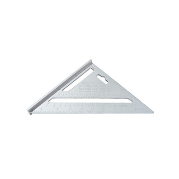 7 Inch English Triangle Ruler 17CM 30CM Metric Triangle Ruler Angl... (SIZE: 7INCH | COLOR.: SILVER)