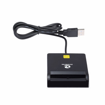 Zoweetek EMV USB Smart Card Reader CAC Common Access Card Reader ISO 7816 for SIM/ATM/IC/ID Card