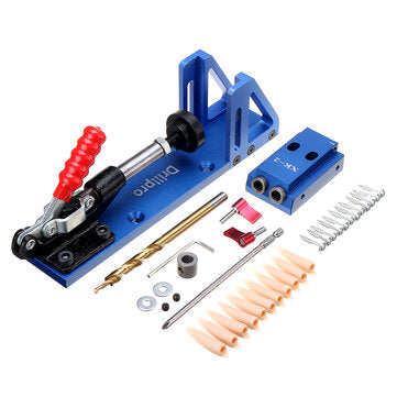 Drillpro DP-WD1 Woodworking Tool Pocket Hole Jig System with 9.5mm Oblique Hole Diameter Drill Hole