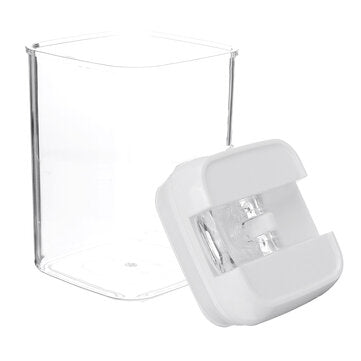 4Pcs Air-Tight Food Storage Container Cereals Easy Lock Sealed Jar Plastic Transparent Milk Powder G