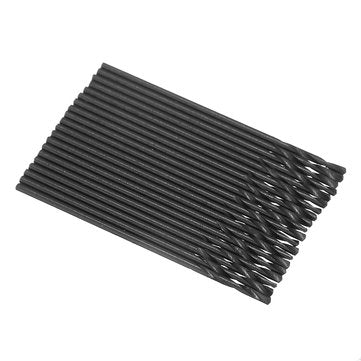 Drillpro 100pcs 1/2/3/4/5mm Twist Drill Bits Set HSS Straight Shank Black Coated Woodworking Drill B