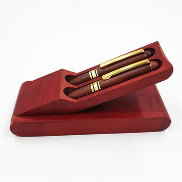 Wood Ballpoint Pen Fountain Pen Wood Office Desk Decoration Kits Wood Craft Gift Box Sets Pen Office