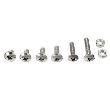Suleve M4SP1 M4 Stainless Steel Phillips Round Head Screws Bolts Nuts Assortment Kit 250Pcs