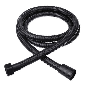 1.5M Black Stainless Steel Bathroom Shower Hose Handheld Water Pipe Fittings Shower Head Hose Replac