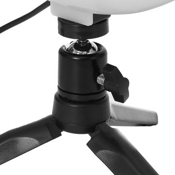 10.2 inch Diameter 10 Brightness RGB LED Makeup Fill Light Selfie Ring Lamp Phone Holder Tripod Stan