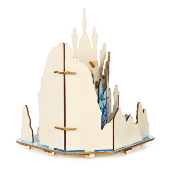 Wooden Ice Castle 3D DIY House Kit Puzzle Toys 3D Jigsaw Puzzle Assembly Model Educational Toy Chris