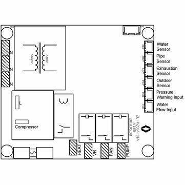 ZL-R200A Air Source Heat Pump Water Heater Controller Heat Pump Air to Hot Water Heating Controller