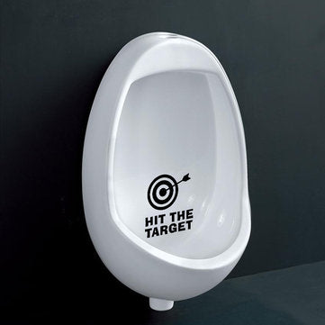 Honana BC-577 Hit The Target Toilet Wall Sticker Bathoom Decor Thinking 15 x 13cm Funny Toilet Entra