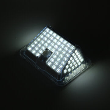 100 LED Solar Light Garden Wall Lamp Motion Sensor Street Light Outdoor IP65 Waterproof
