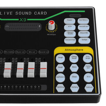 X9 Vibrato Fast Hand K Song Recording Device Dual Mobile Phone Live Broadcast Anchor USB 2-Channel S