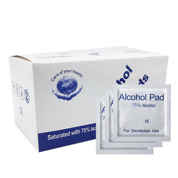 6*6 6*3 100PCS Disinfected Cotton Pad 75 Degree Alcohol Cotton Cleaning Wipes Alcoh... (TYPE: TYPEB)