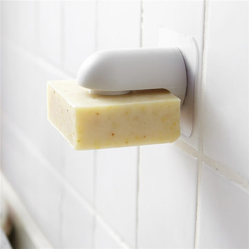 Magnetic Soap Holder Container Wall Attachment Adhesion Draining Soap Holder Shower Storage Soap Dis