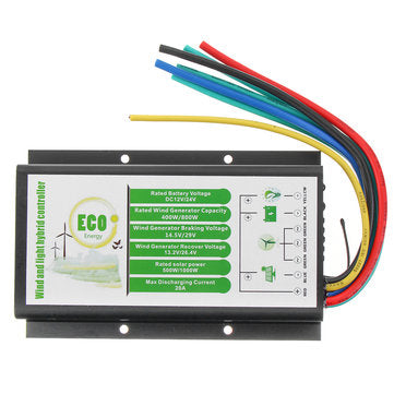DC 12V/24V 20A Waterproof Generator Controller 400W/800W Wind And Light Hybrid Controller