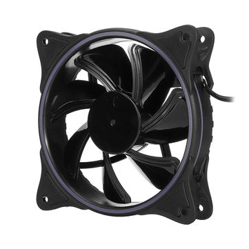 7 Colors 120mm PC Case Fan Computer Ultra Silent LED Light Cooler Heatsink Fan