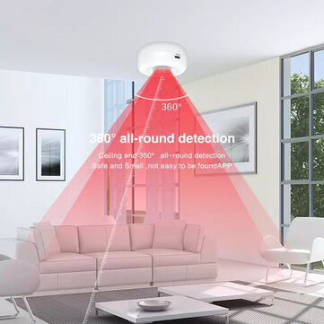 EARYKONG Wireless WIFI Ceiling PIR Mition Detector PIR Alarm Sensor Human Body Infrared Security Det