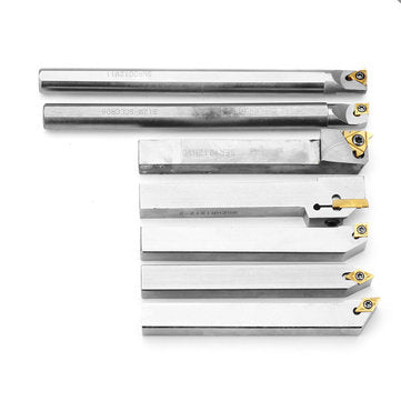 Drillpro Upgrade 21pcs 12mm Turning Tool Holder Lathe Boring Bar+Carbide Insert+Wrench Set