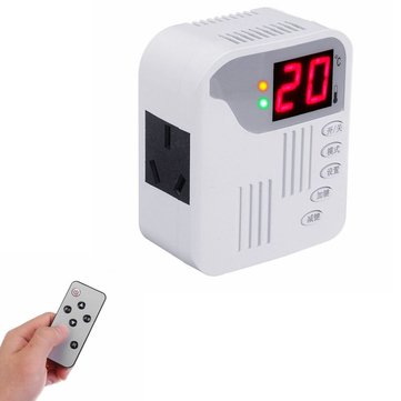 ZFX-003 Carbon Crystal Plate Thermostat Socket Temperature Control Remote Control Switch Radiator Te