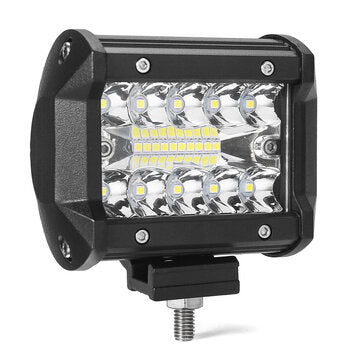 AMBOTHER 2PCS 4 Inch 20 LED Bar Flood Spot Beam Offroad SUV Driving Fog Light