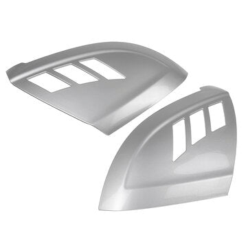 1 Pair Chrome Silver Rear View Mirror Cap Cover Add On Side Mirror Case Universal Car Modification F