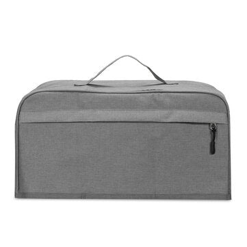 Washable Toaster Cover Polyester Dust Proof Toaster Storage Bag for Four Slice Toaster (COLOR: GREY)