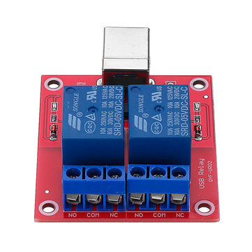 5pcs 2 Channel 5V HID Driverless USB Relay USB Control Switch Computer Control Switch PC Intelligent